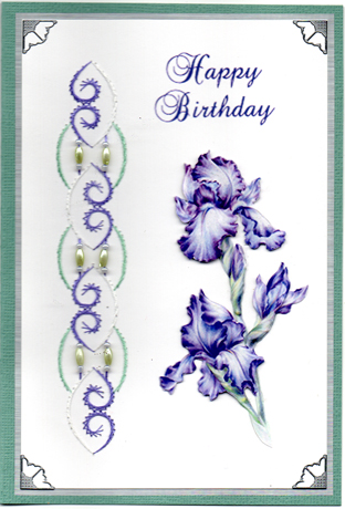 Blue Iris with stitched beaded border.jpg
