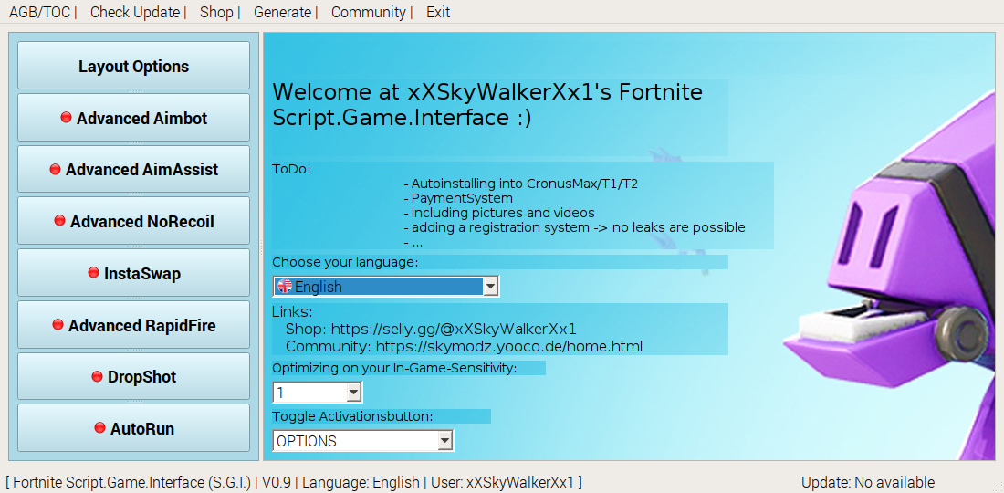 Fortnite GamePack - Script.Game.Interface [SGI] - SkyModz - 1100 x 540 png 331kB